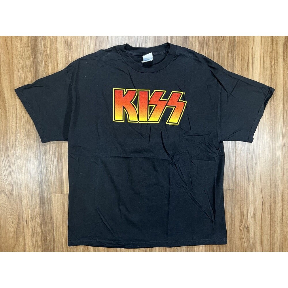Vintage Kiss Band T-Shirt Mens Size XL Black 2005 Catalog Tee Y2K 2000s